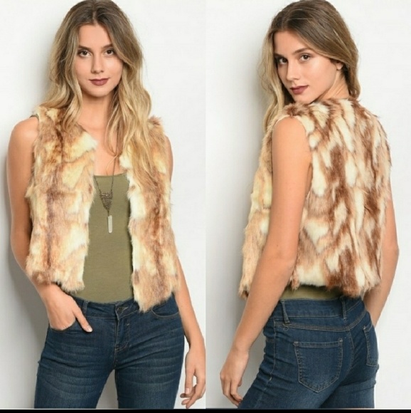 Jackets & Blazers - Faux Fur Vest